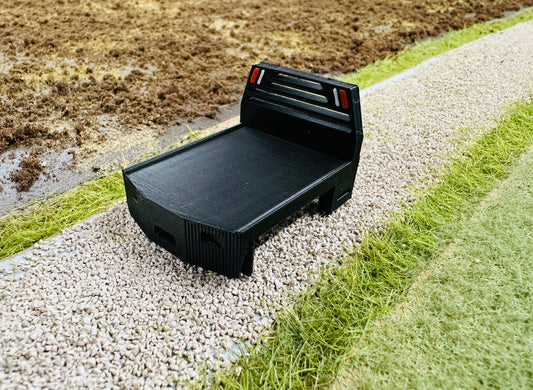 Black Truck Flatbed 1/64 Scale