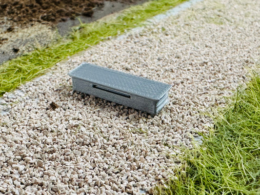 Silver Toolbox For Flatbed Truck For 1/64 Farm Display